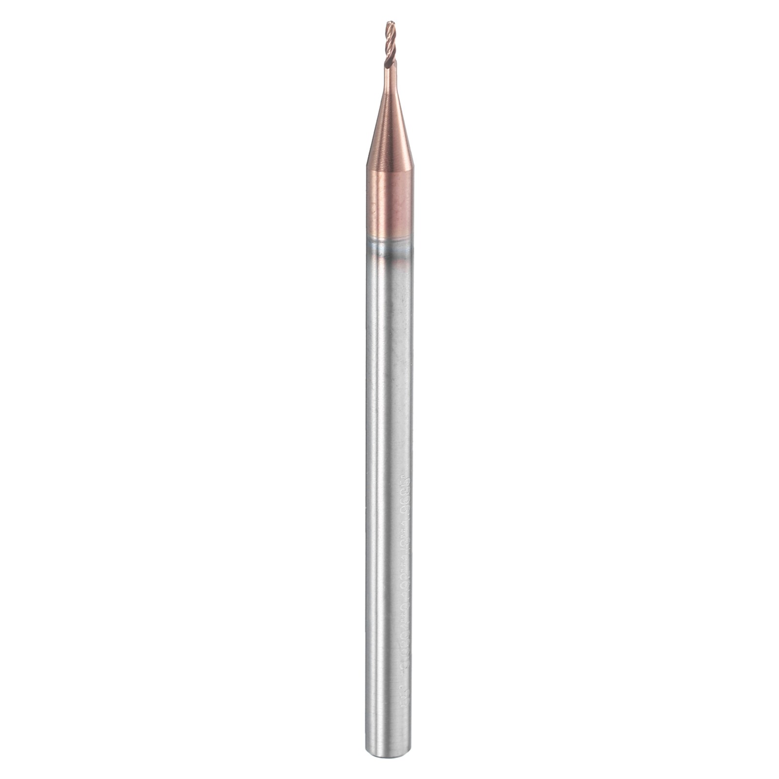 4 Flute Ball Nose End Mill 0.102″ Cutting Length Uncoated for Carving Engraving