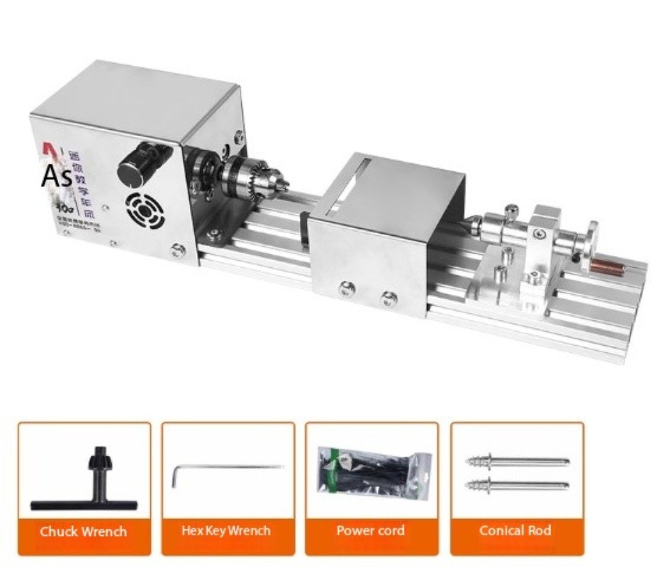 Multi-Function Manual Training Lathe with Ball Grinding and Polishing Machine