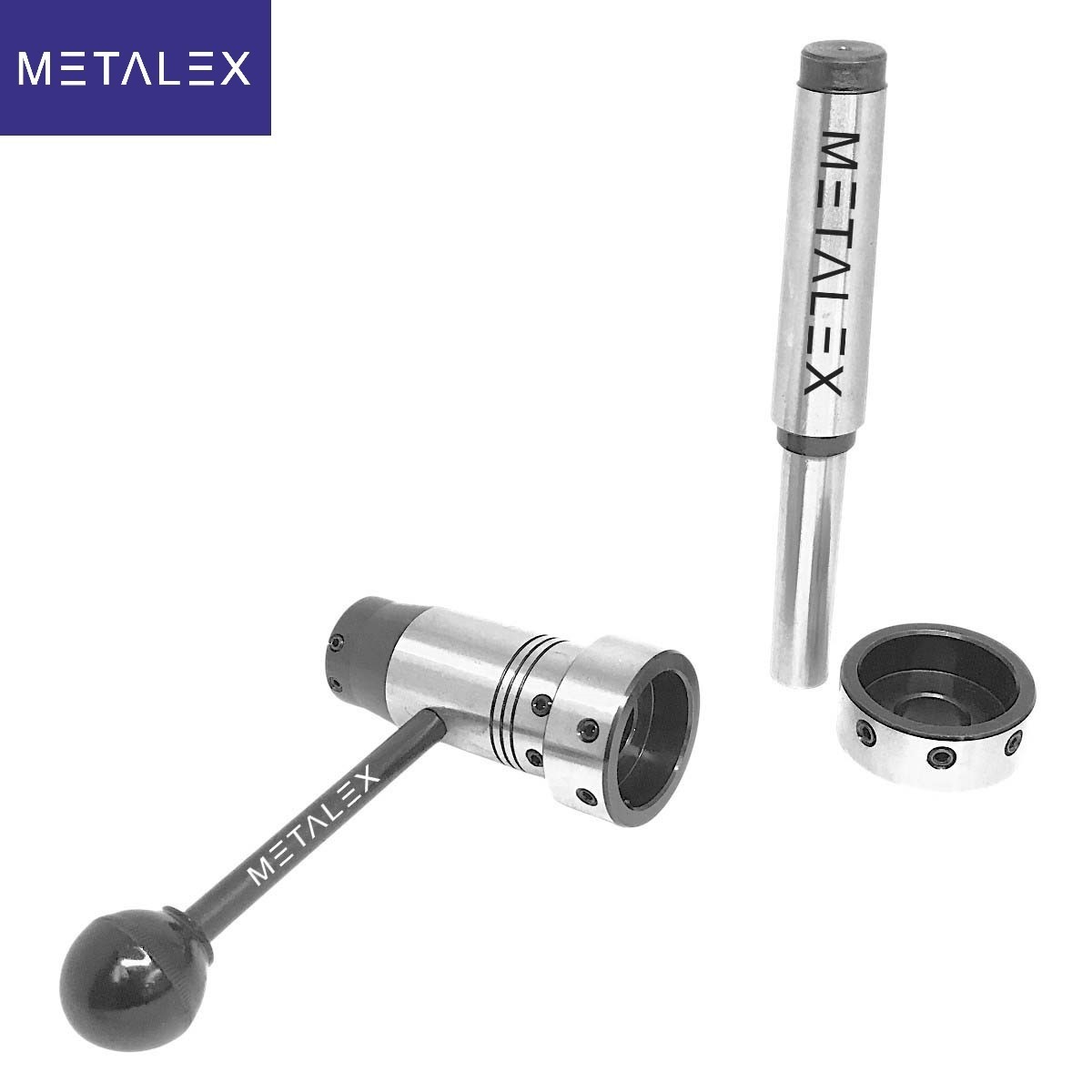 MT3 Shank Lathe Tailstock Imperial Inch Die Holder Set Floating Sliding Type DLX