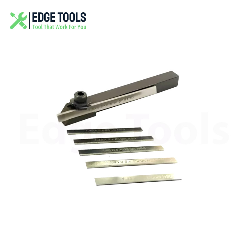 Mini Parting Tool Cut off Holder 10mm with 6Pcs HSS Blades for Mini Lathes USA