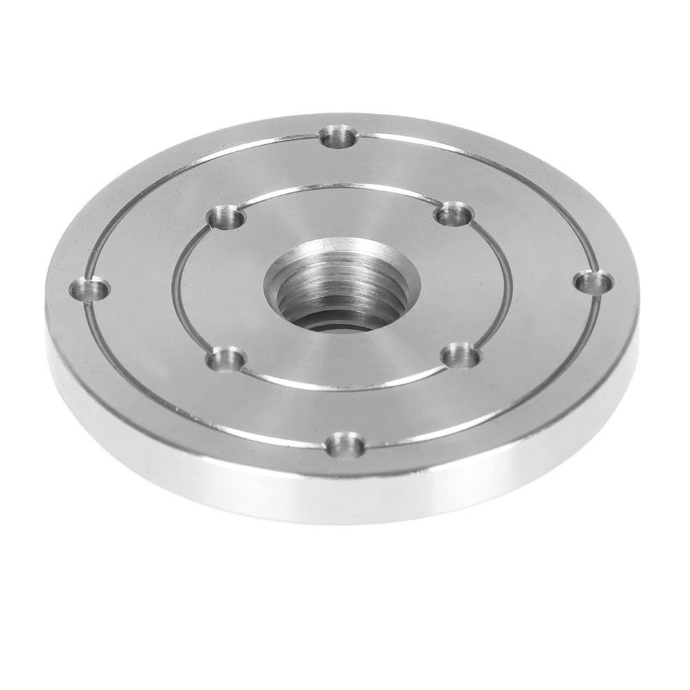 4″ Steel Wood Lathe Face Plate 1″ x 8tpi Threaded with Set Screws