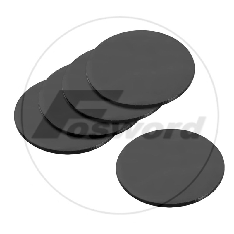 Black Polypropylene Round Disc Cut to Size PP Plastic Sheet Polyprop Ø20mm-350mm