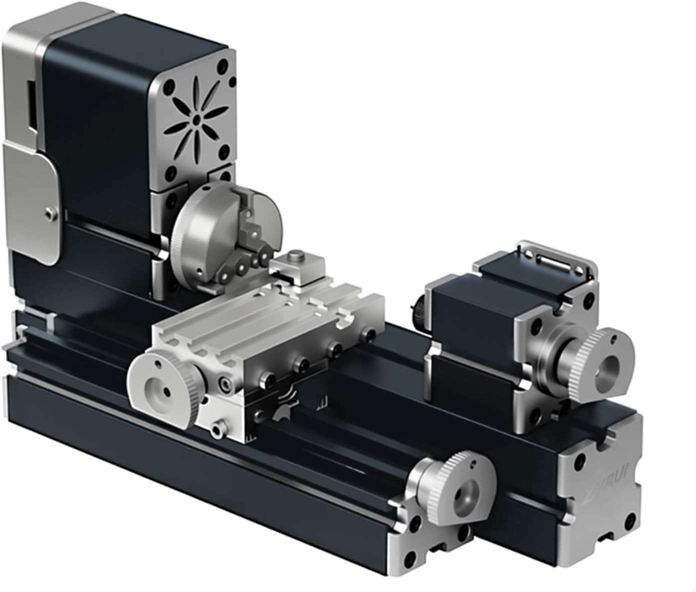High Power 60W Powerful Mini Metal DIY 4-Axis Rotating Lathe Lathes Machine Tool