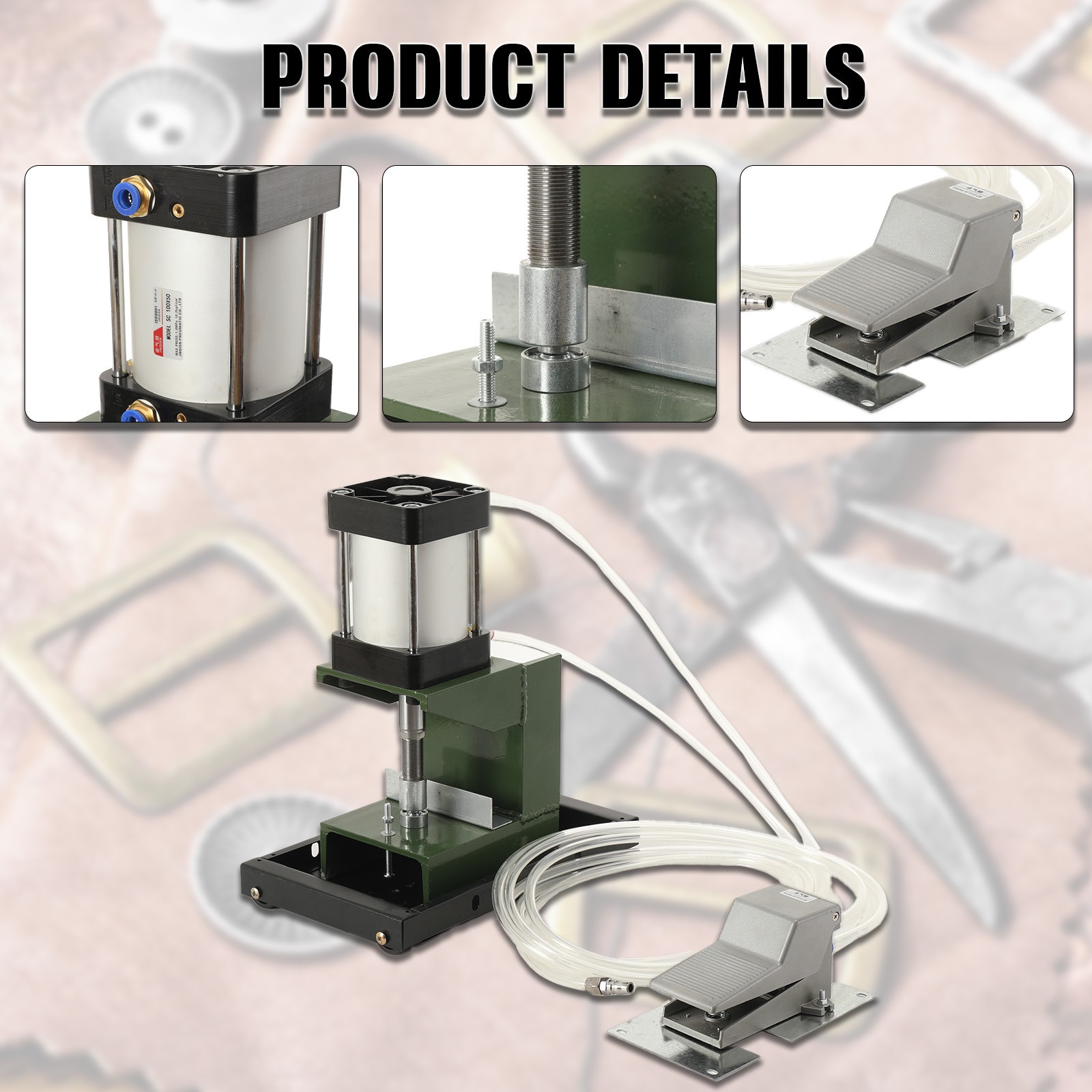 Heavy Duty Grommet Machine Pneumatic Grommet Press Eyelet Grommet Machine