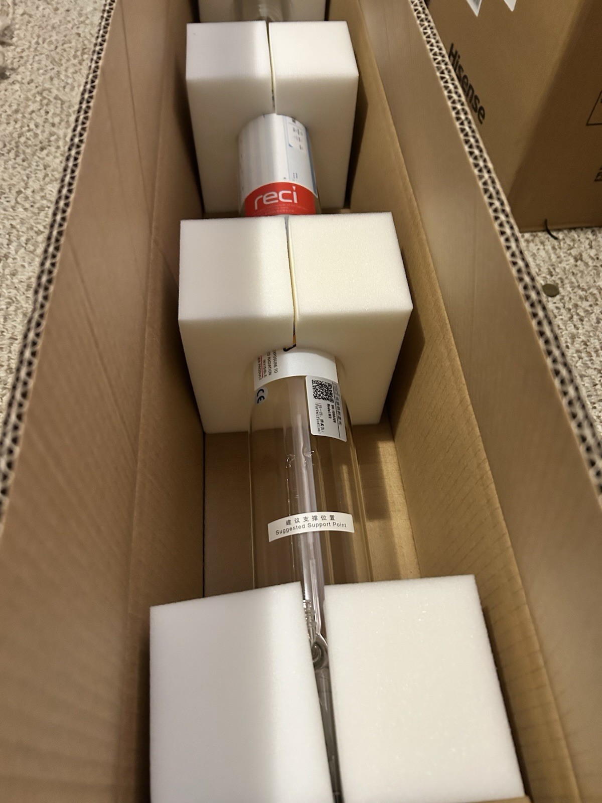 Reci W2 1200mm Glass Laser Tube For Engraving Cutting Machine 100w