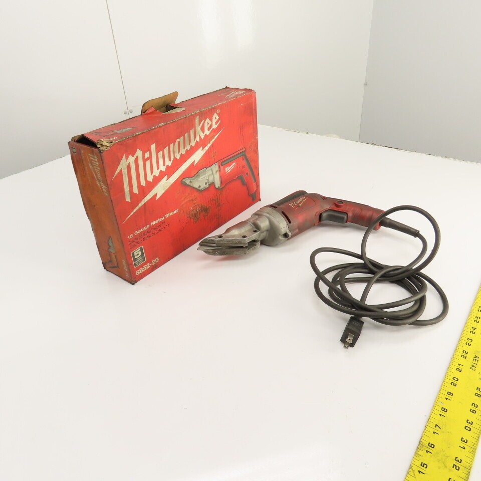 Milwaukee 6852-20 18 GA Corded Metal Shear 120V 0-2850SPM Tested