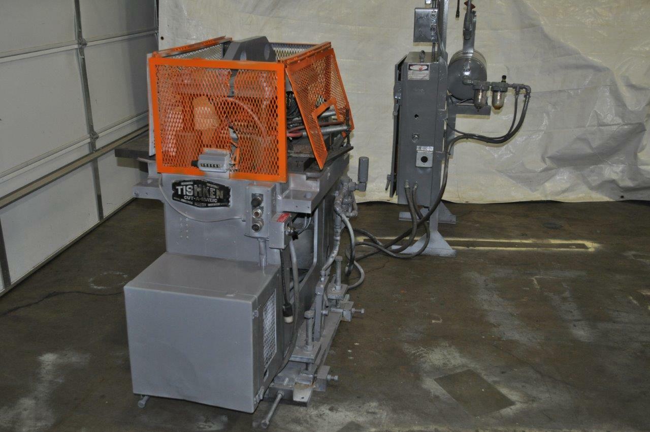 50 Ton Tishken Cut Off Press CO-17-4LA-12 Bed Area: 20.25″ x 28.5