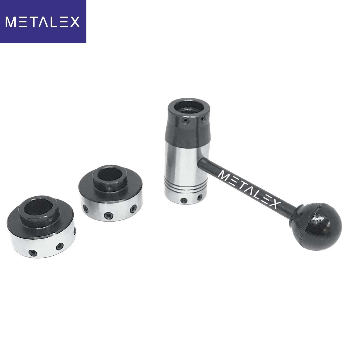 MT3 Shank Lathe Tailstock Imperial Inch Die Holder Set Floating Sliding Type DLX
