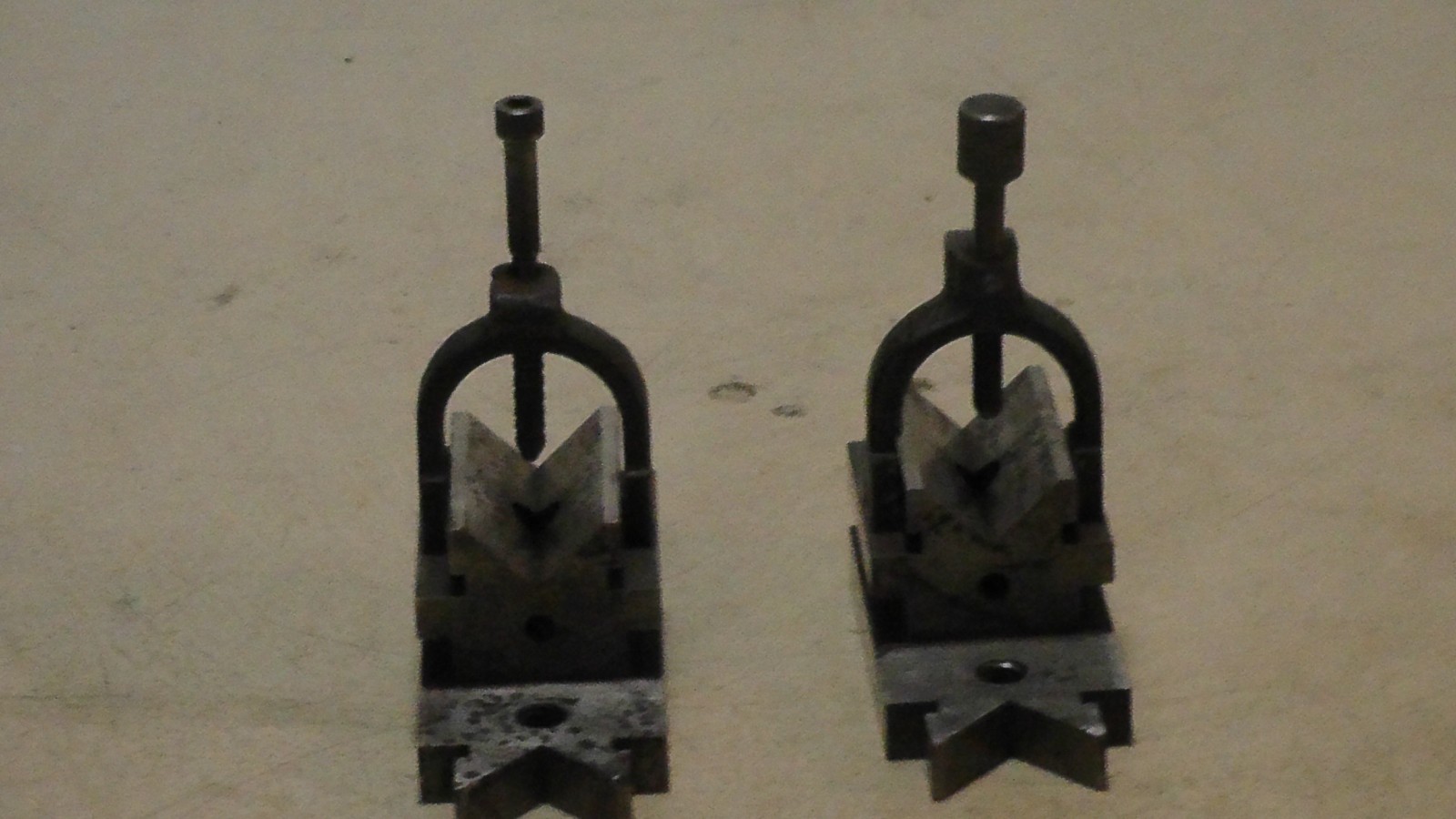 2x Unbranded V-Block and Clamp Set Tool Maker Machinist, Used
