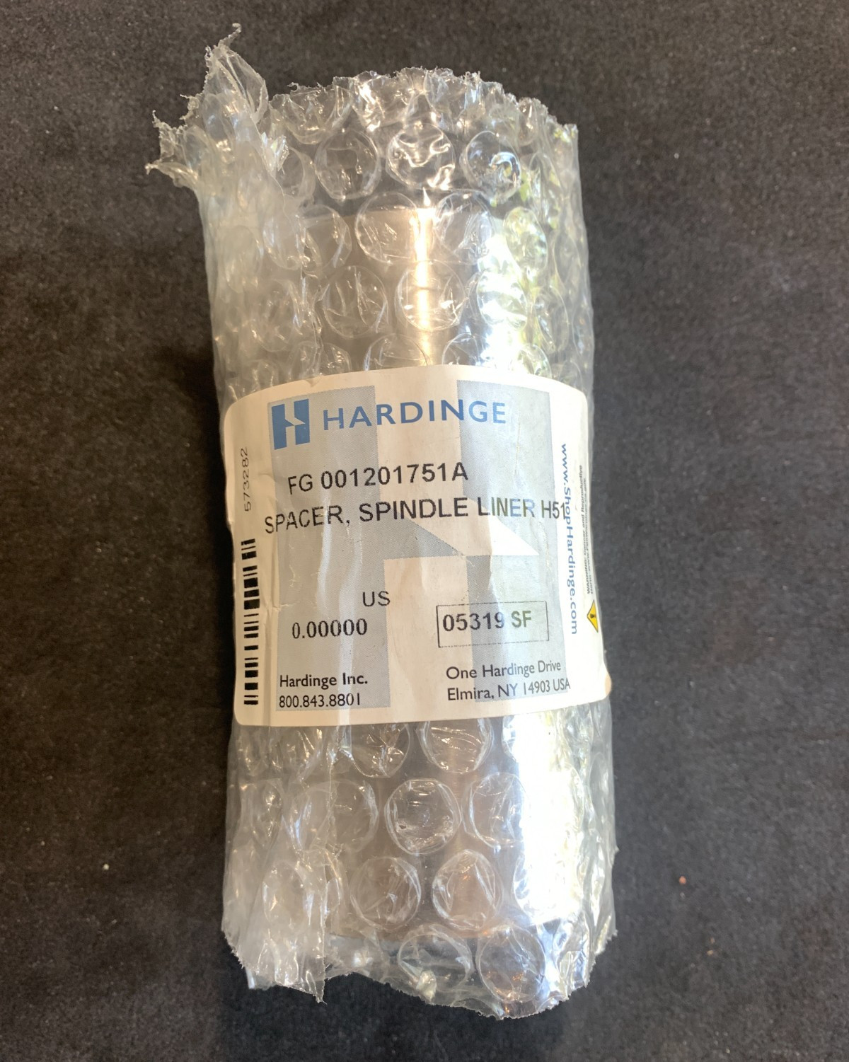 Hardinge Lathe Spindle LINER H51, SPACER FG 00120175A PART