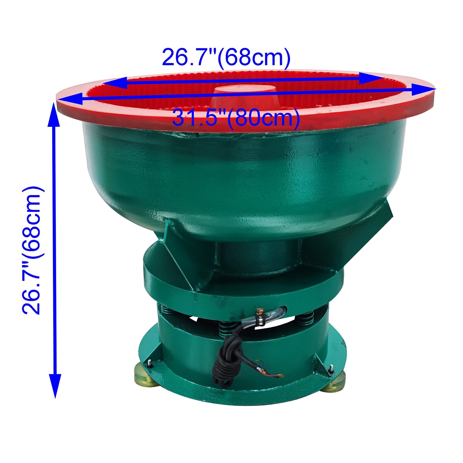Vibration Deburring Polishing Machine Instruments Polisher 1440RPM 80L 1100W