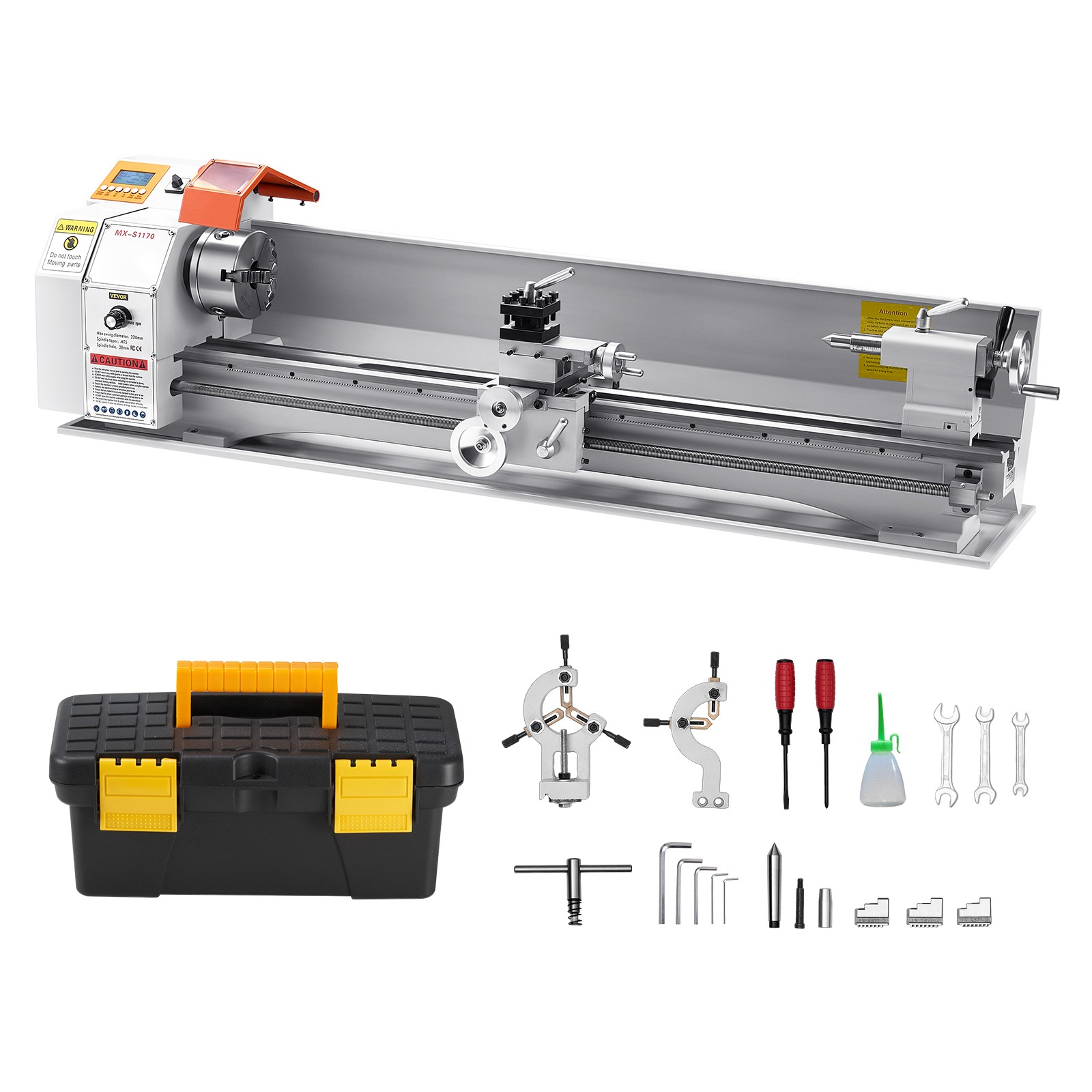 VEVOR Metal Lathe Machine 8.7 x 39in Precision Bench Power Metal Lathe Automatic
