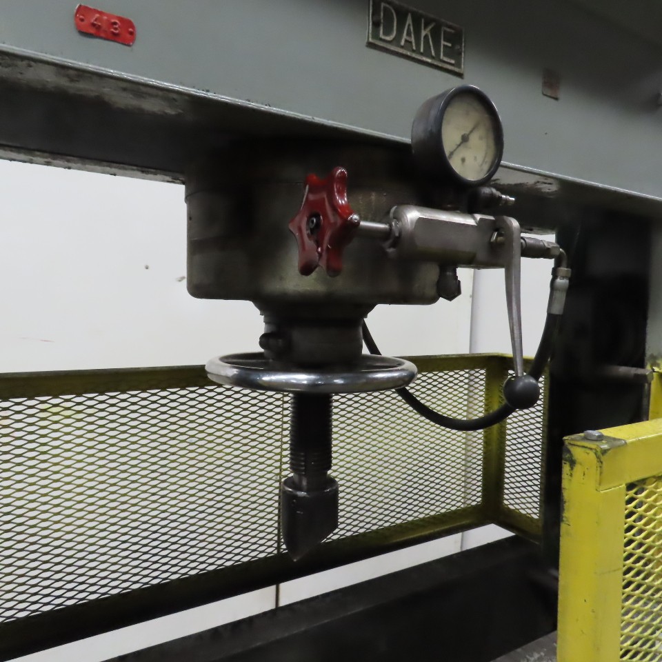 Dake 75PA 75-Ton Hand Operated Air Powered Hydraulic H-Frame Press 4.5″RamTravel