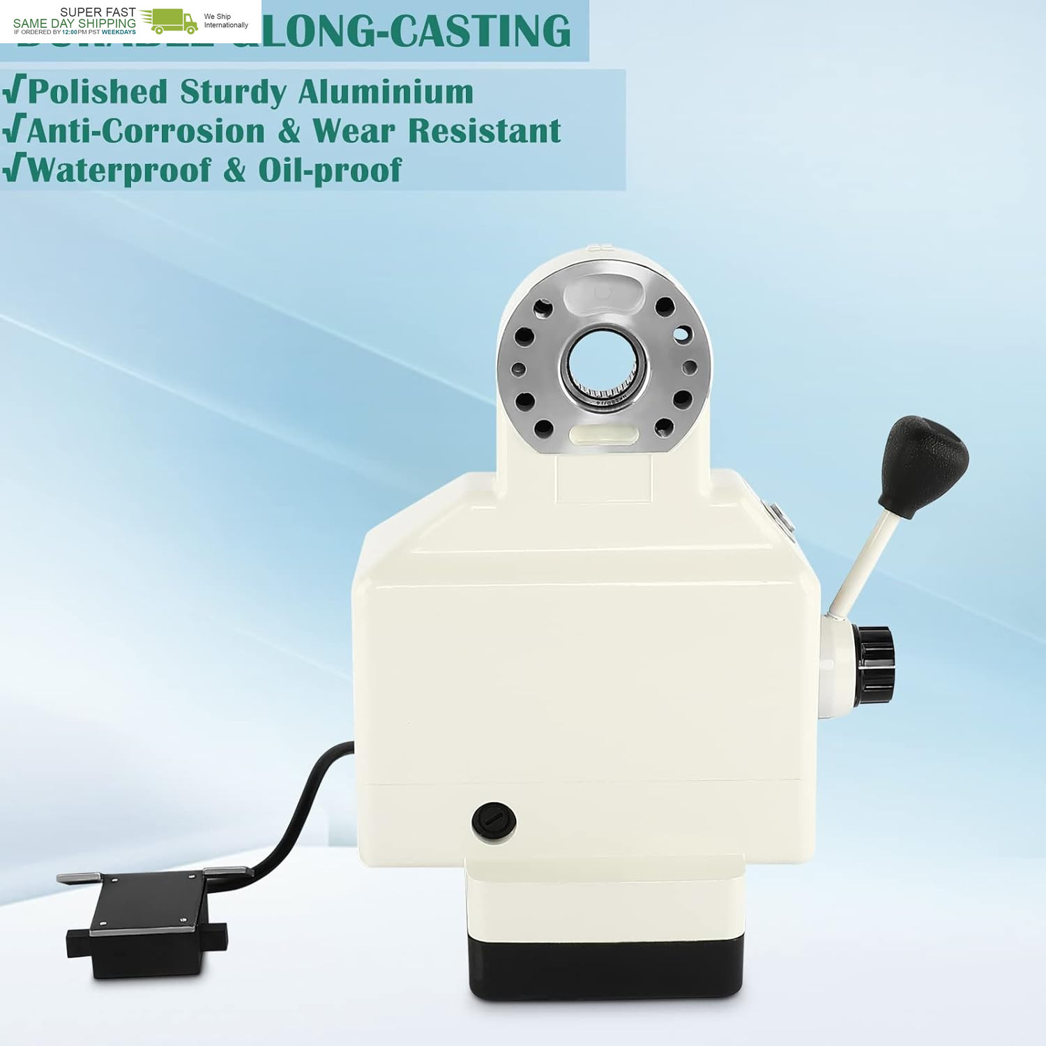 AL-460 Power Feed Z-Axis for Milling Machine 460 In-Lb Torque, 0-200RPM Table Mi