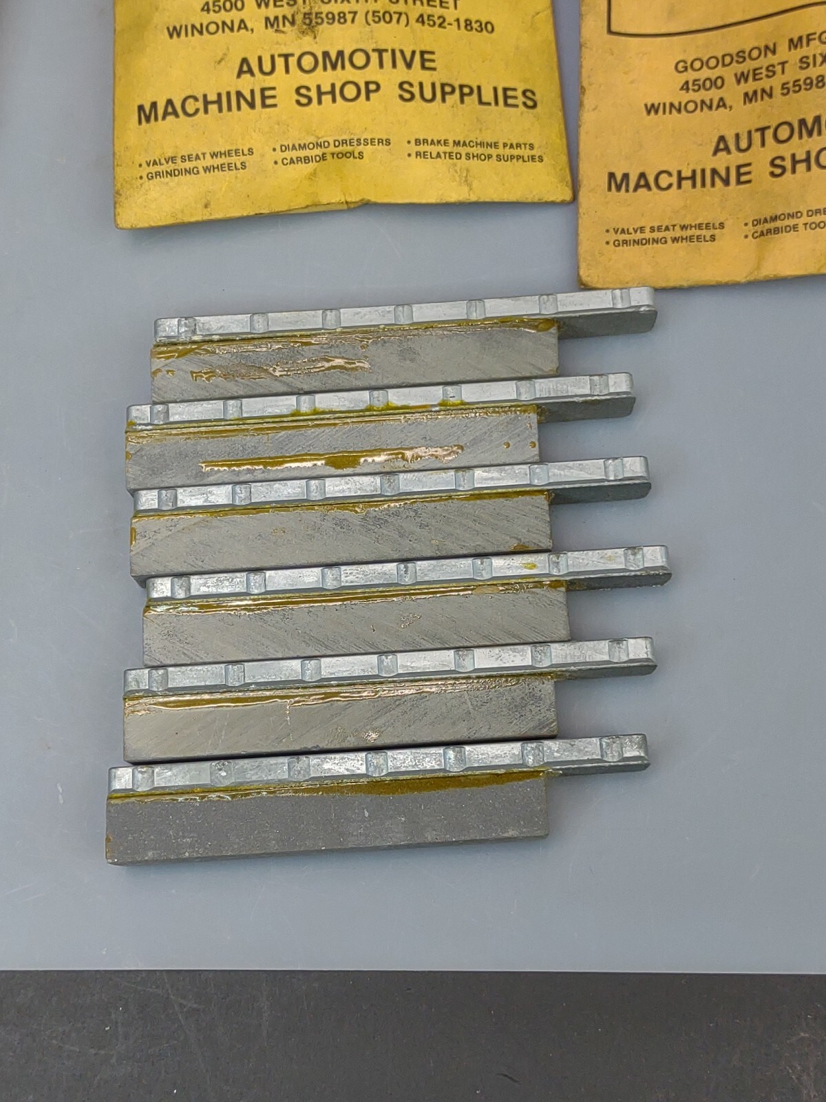 NOS Goodson HE-625 Honing Stones-3 Sets/6 Stones- 280 Grit-