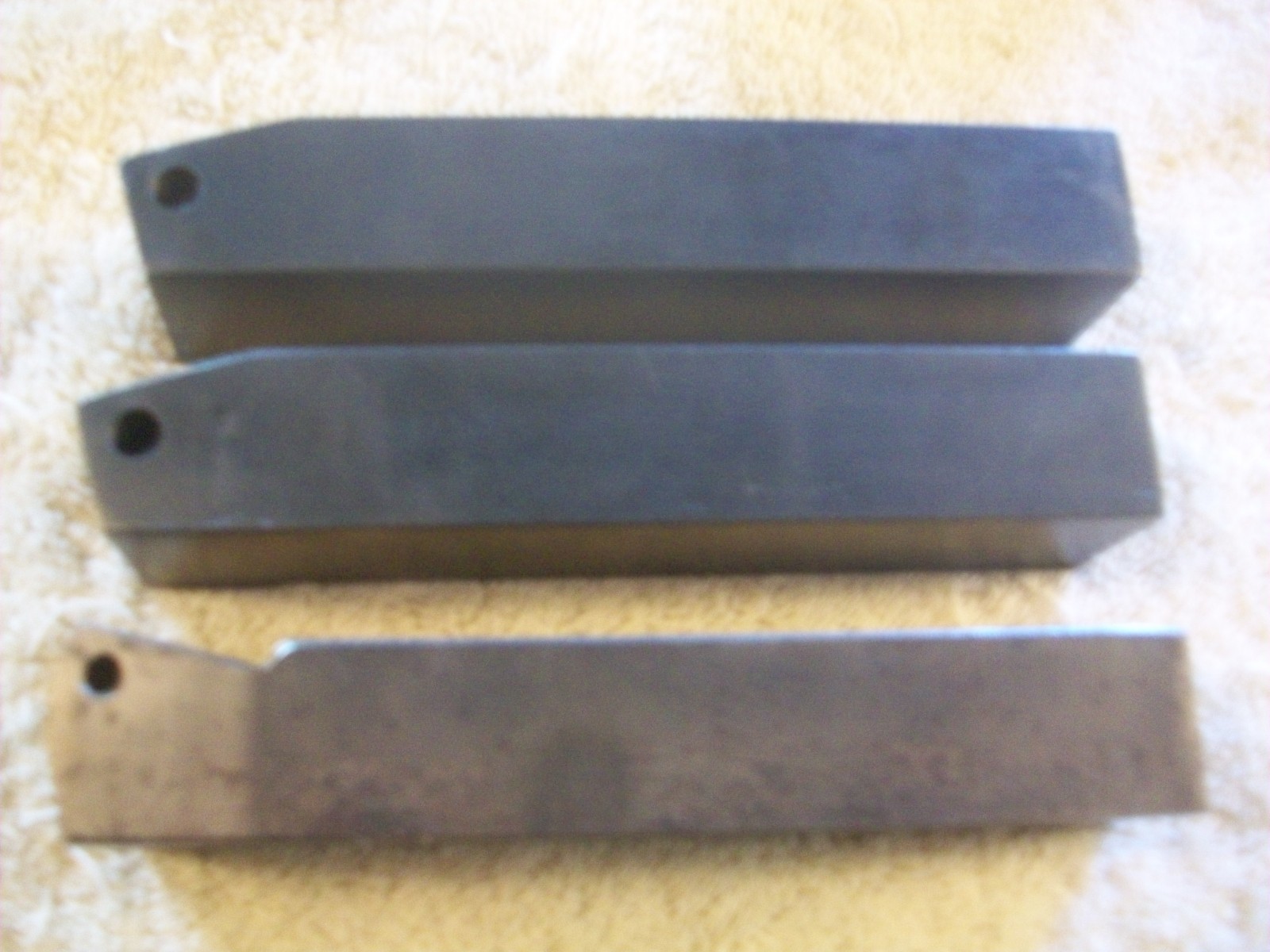 3 Heavy Vintage Carboloy Indexable Tool Holders 6″ Long 1 1/4″ X 1″ NOS NICE!