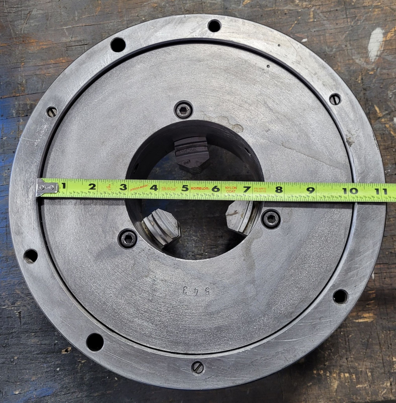 12in Pratt Burnerd – 3 Jaw Scroll Chuck – Plain Back