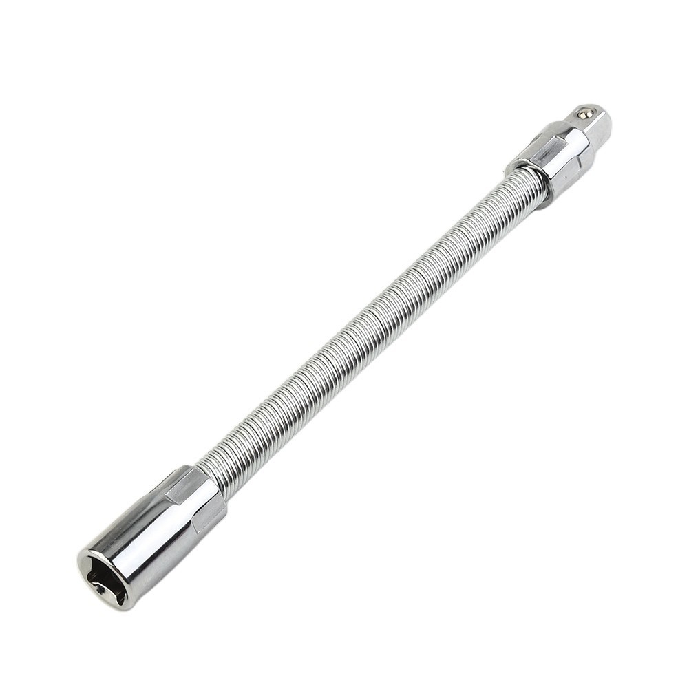 Socket Extension Flexible 45#steel 90-degree Bend Polished Chrome Plating