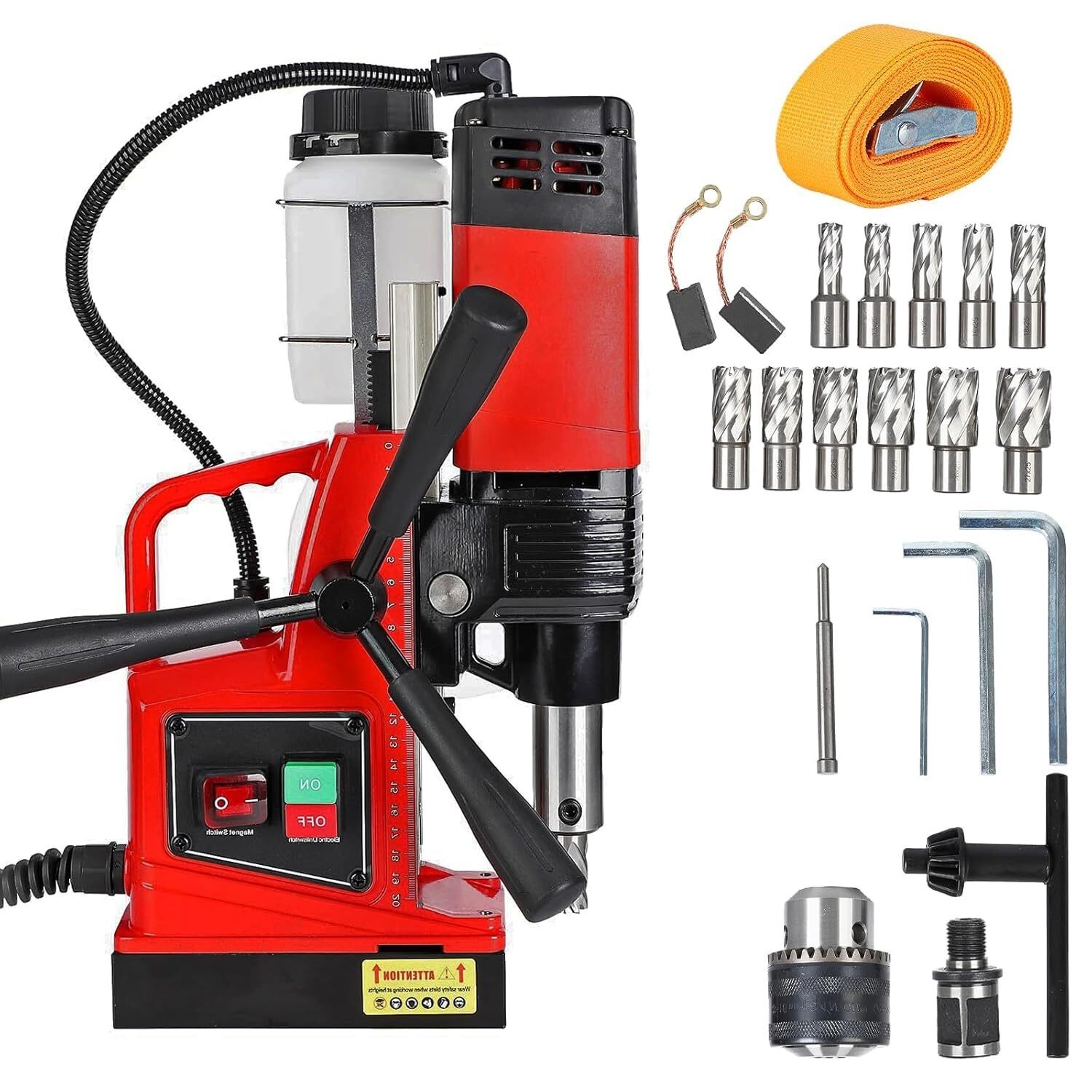 Magnetic Drill Press 1100W 1.6″ Mag Drill Press Electric Drilling Machine 550RPM