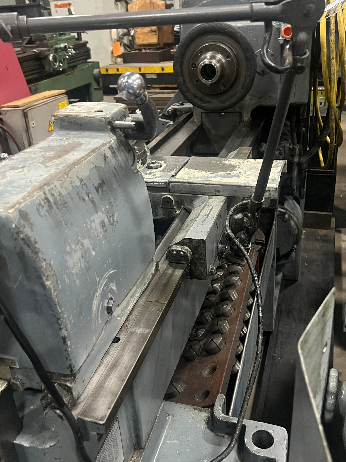 15″ X 30″ LEBLOND REGAL ENGINE LATHE, COLLET CHUCK, (2) – 8″ 3 JAW CHUCKS, 4 JAW