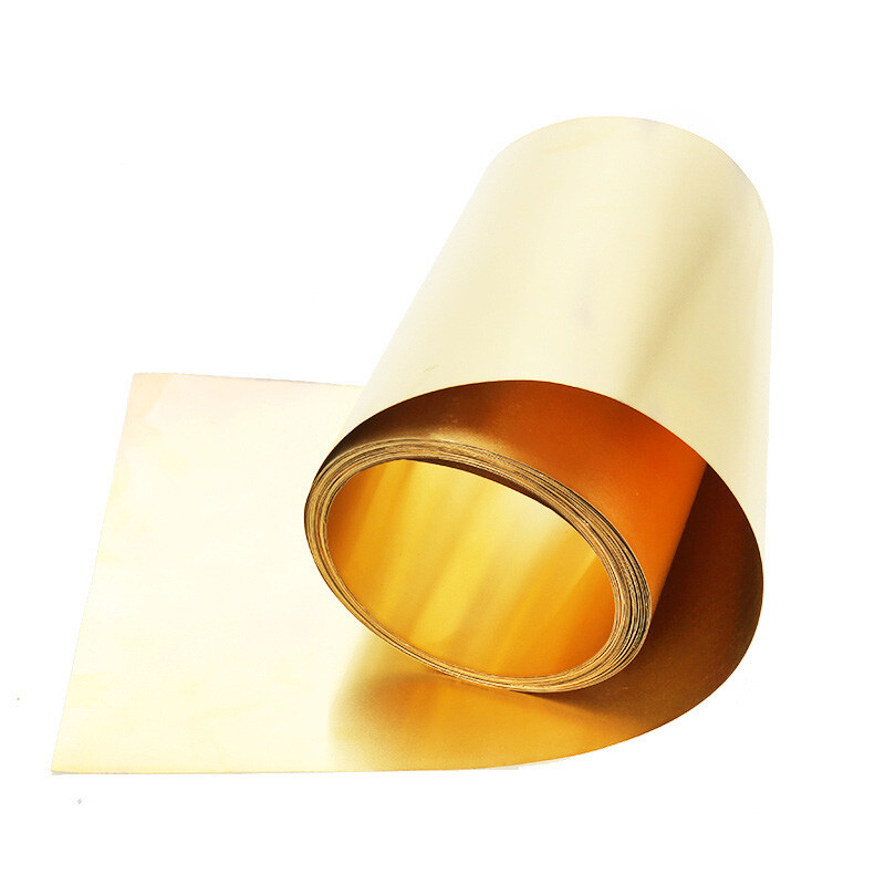 Brass Sheet Roll Metal Foil Plate 0.1-1mm Thick, 10-200mm Width, 1000mm Length
