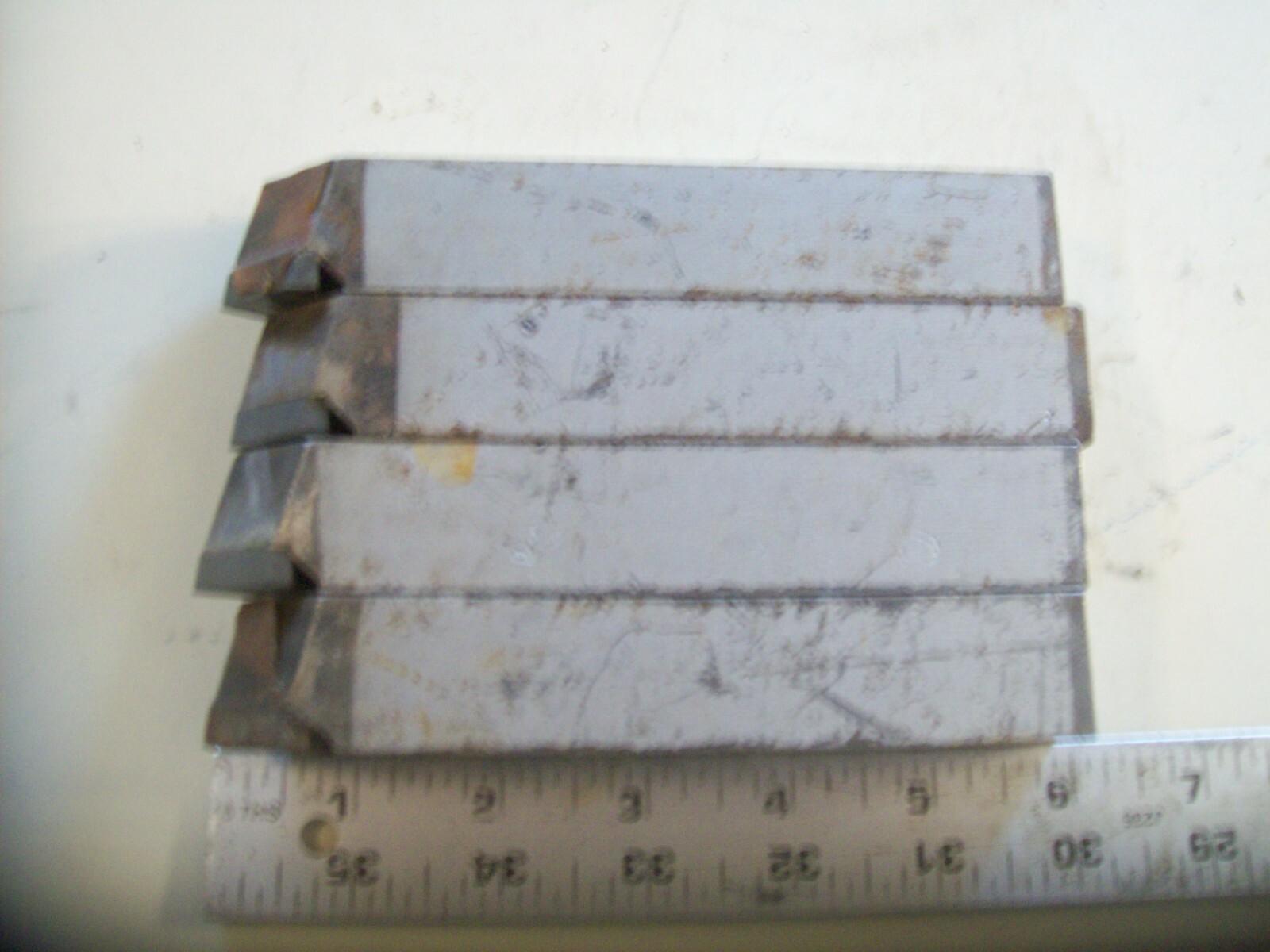 4 Carboloy New Old Stock Carbide Tipped Cutting tools 6″ Long 1″ X 1 ” 44A D-16