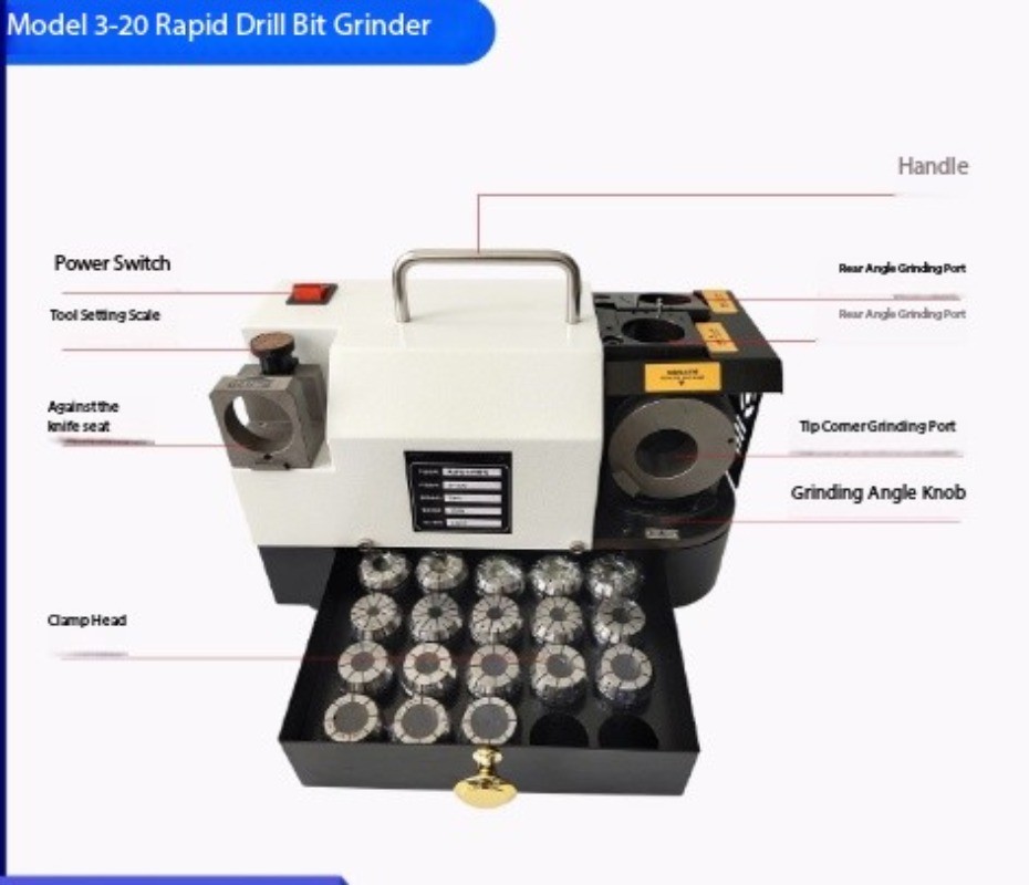 Drill Bit Grinder Twist Drill Tungsten Steel Sharpener Grinding Wheel