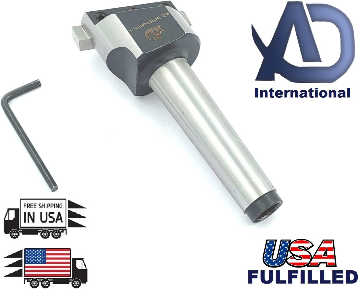 Fly Cutter MT2 Shank M10 x 1.5 Drawbar Thread With 5/16 HSS Tool Bit-USA FULFILL