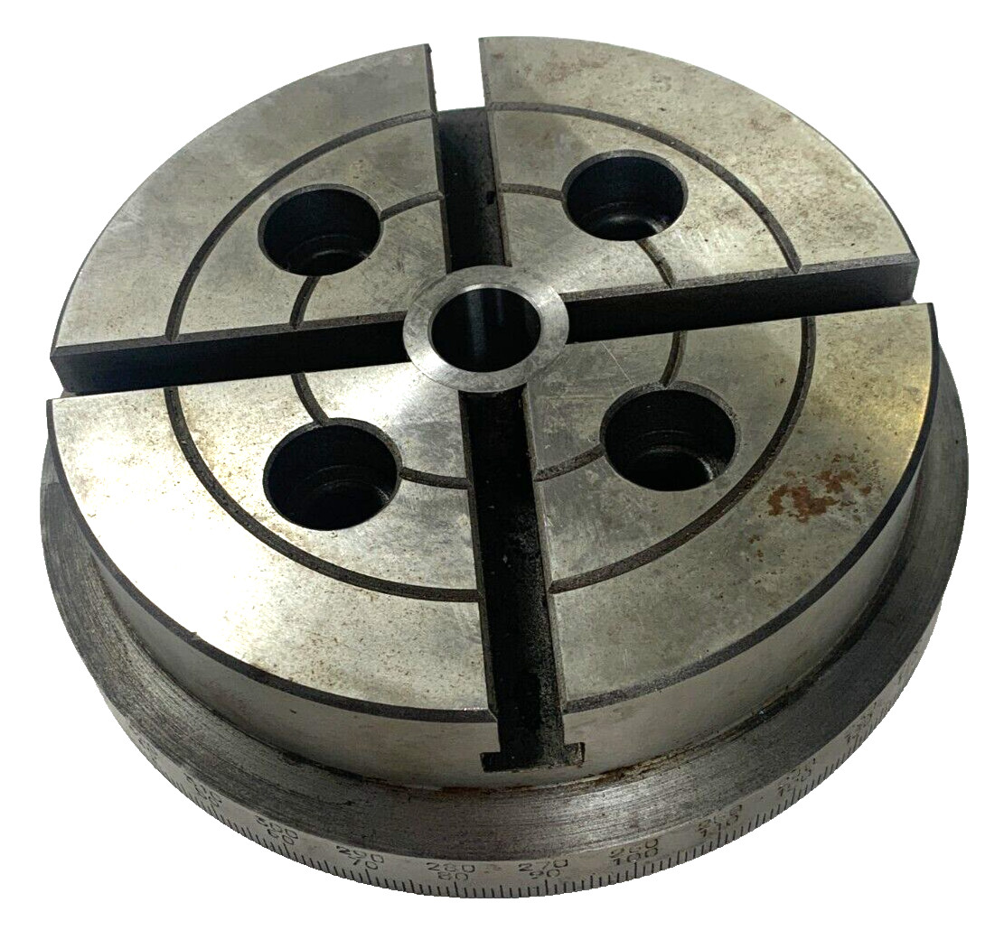 UNBRANDED 4 SLOT WORK HOLDING LATHE FACE PLATE 7″x2″
