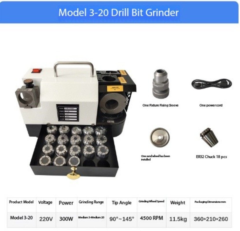Drill Bit Grinder Twist Drill Tungsten Steel Sharpener Grinding Wheel