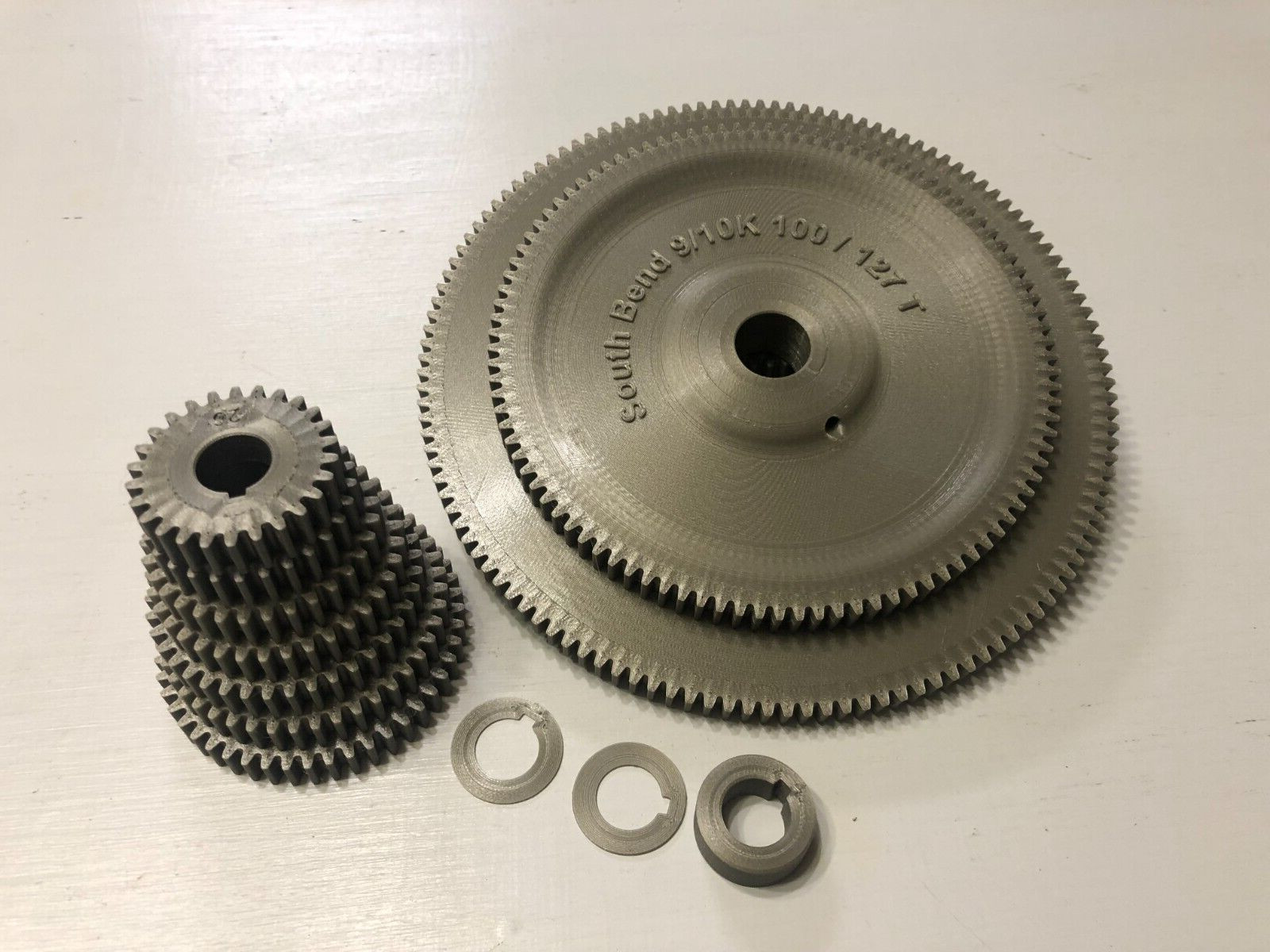 SOUTH BEND 9A/10K METAL LATHE, METRIC 100/127T TRANSPOSING 7 GEAR SET !
