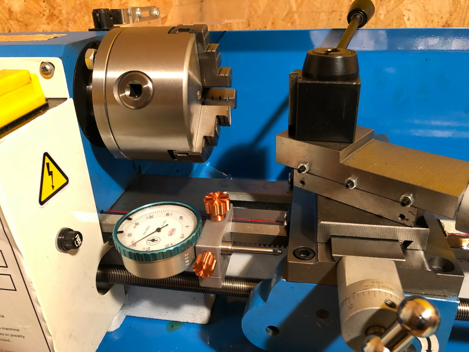 Vevor Metal lathe carriage Dial Indicator Holder (Indicator NOT included!)