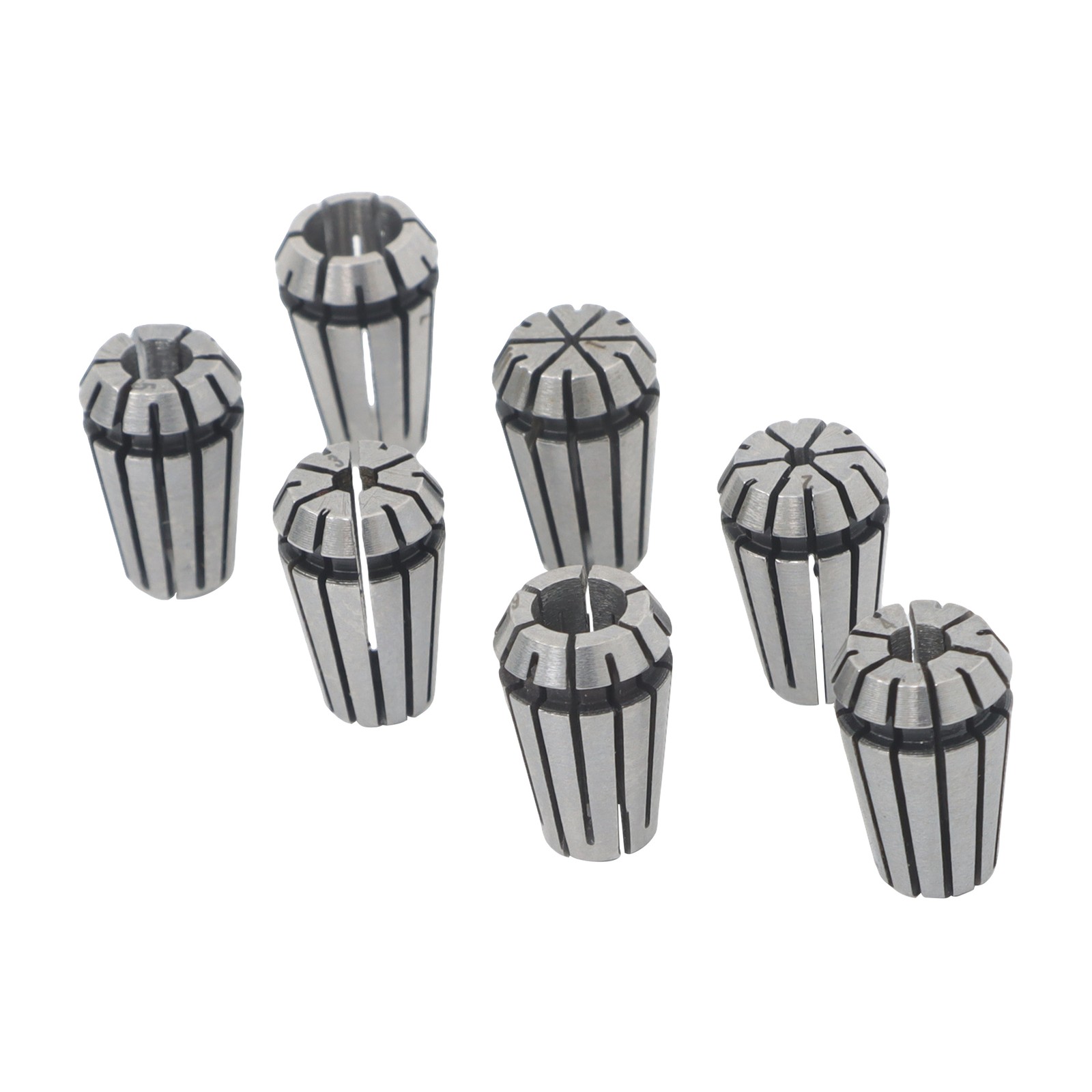CNC Milling Lathe Tool ER11 Collet Set 7pcs 1mm to 7mm Included