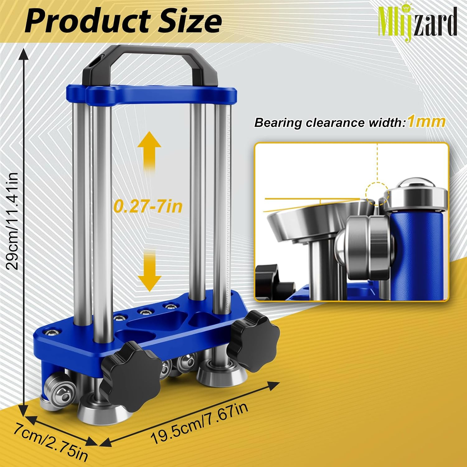 2 Station Sheet Metal Bender Tool, Adjustable 0.27″-7″ Width, 0.1-1.0Mm Thicknes