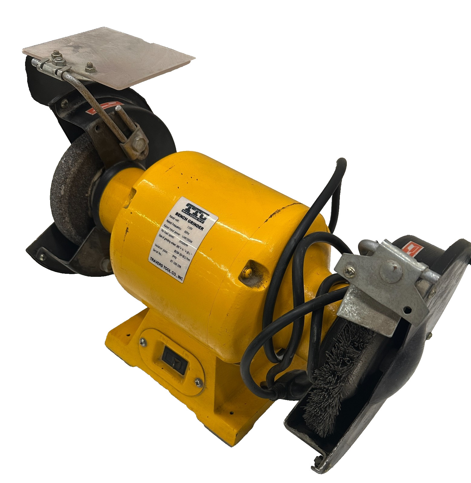 TRAVERS TOOL BENCH GRINDER 87-100-206 110 V 1/2 HP 350 W 3450 RPM 6″ WHEEL