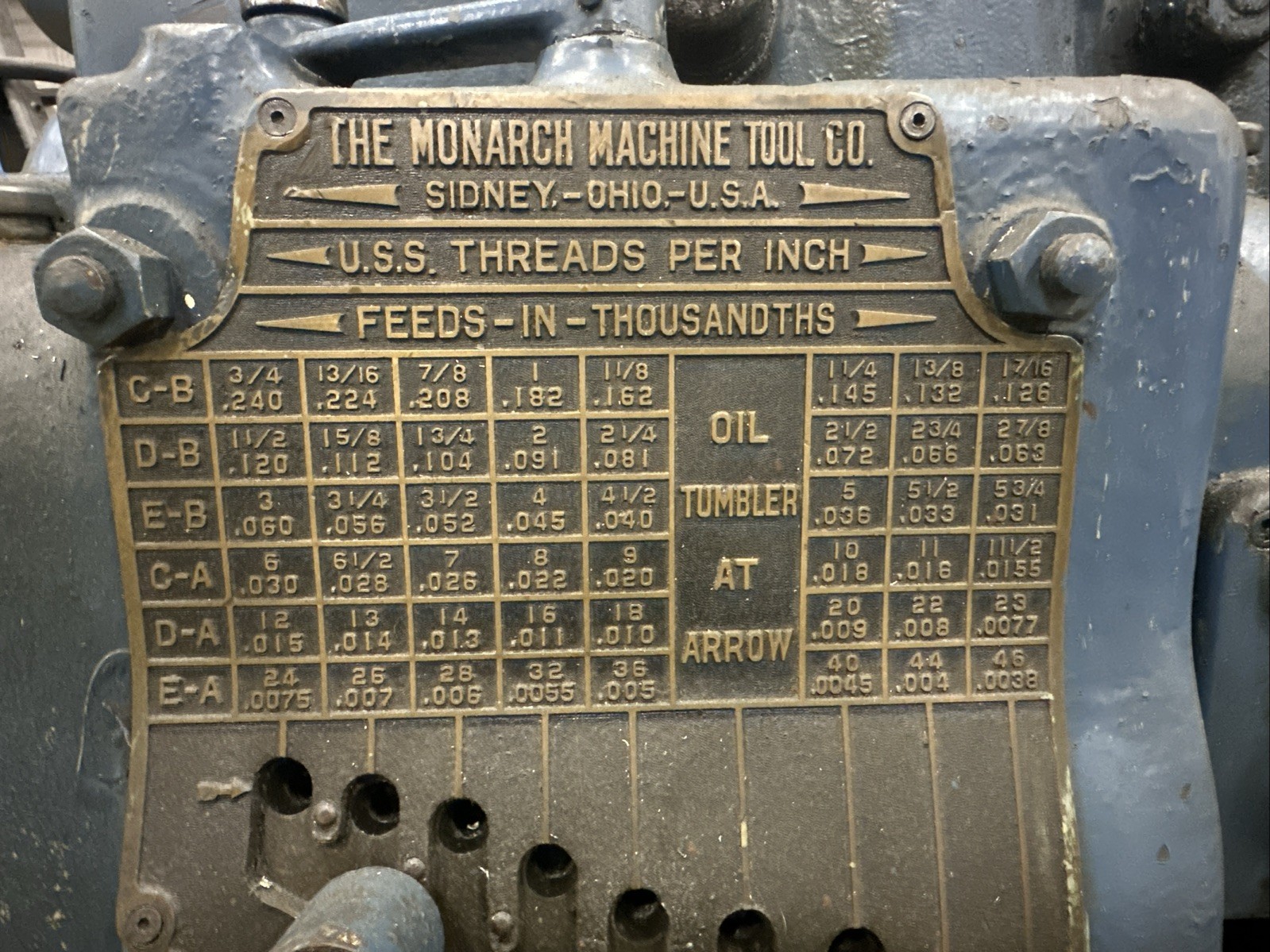Monarch 22”m X 48” Lathe