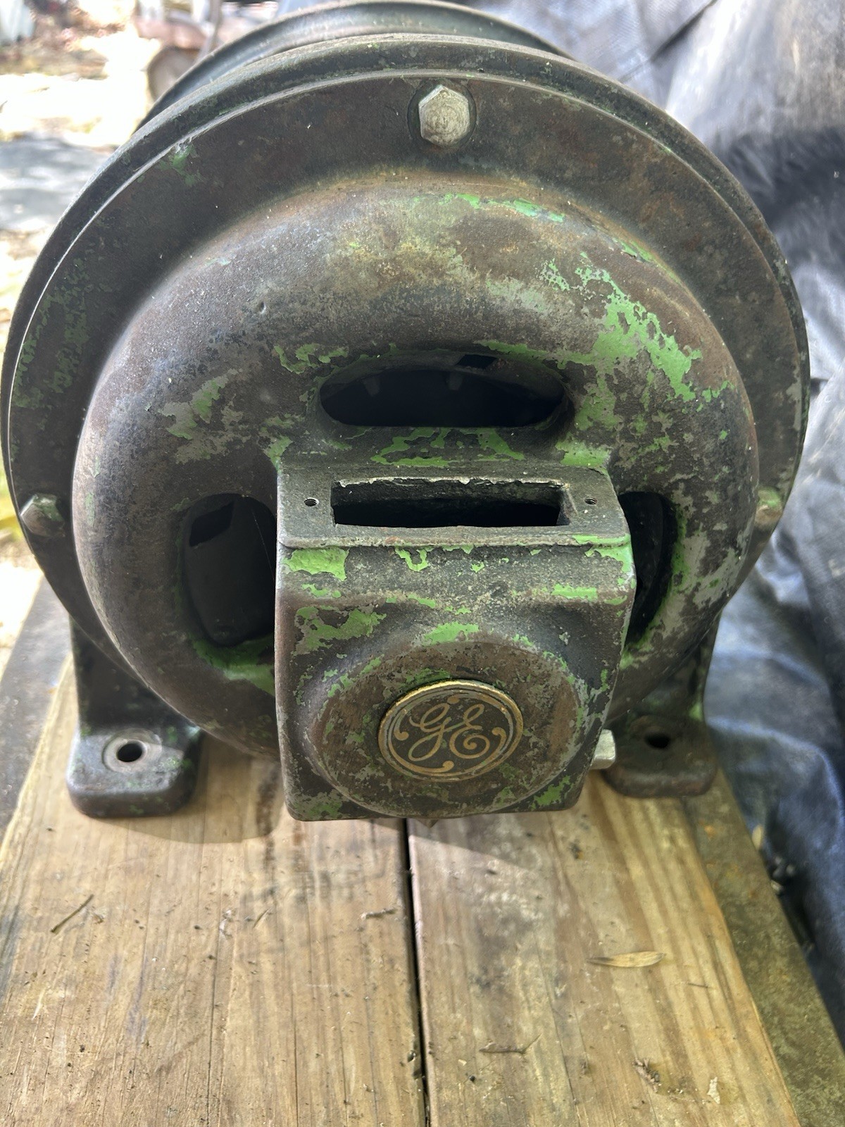Vintage General Electric Machinery Induction Motor 5hp 3phase Model 65A2