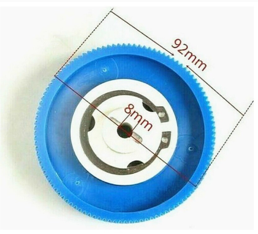 2pcMilling Machine Part 92mm Gear & Hub ALSGS For AL-310S Servo Power Feed Model