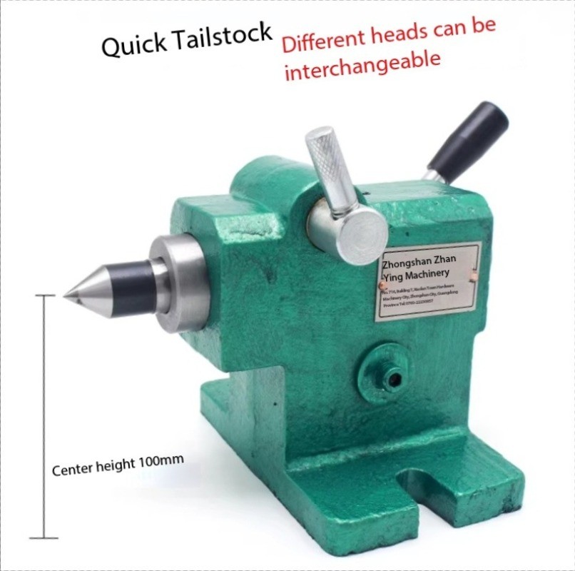 Lathe Tailstock Assembly Woodworking Simple and Fast Retractable Beads Machine