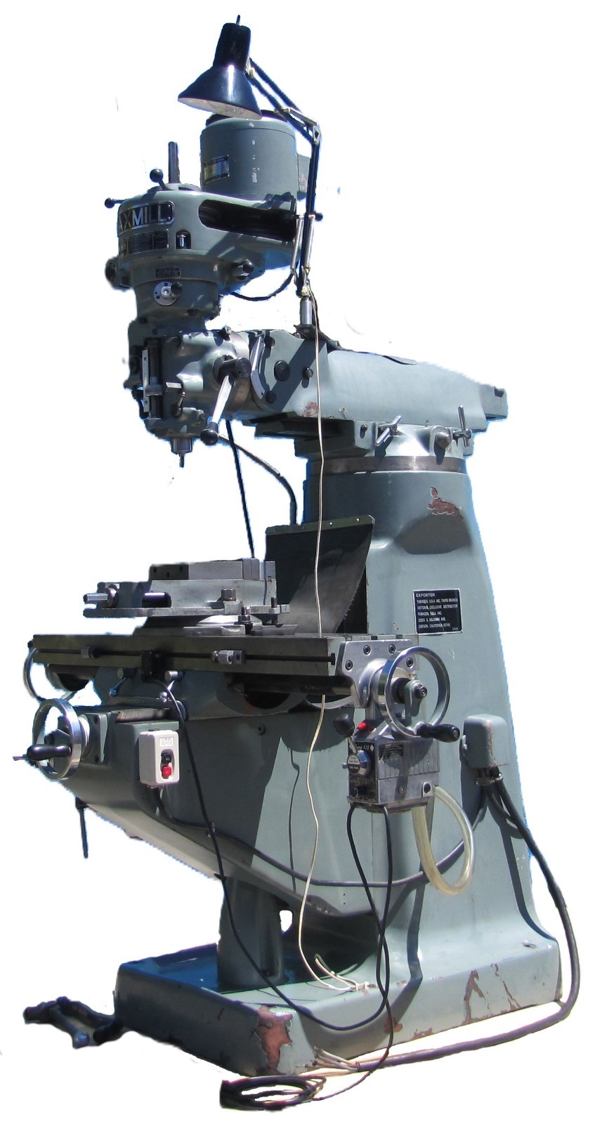 Maxmill 2HP Mill Drilling Milling Machine Power Table Auto Feed Coolant 6in Vise