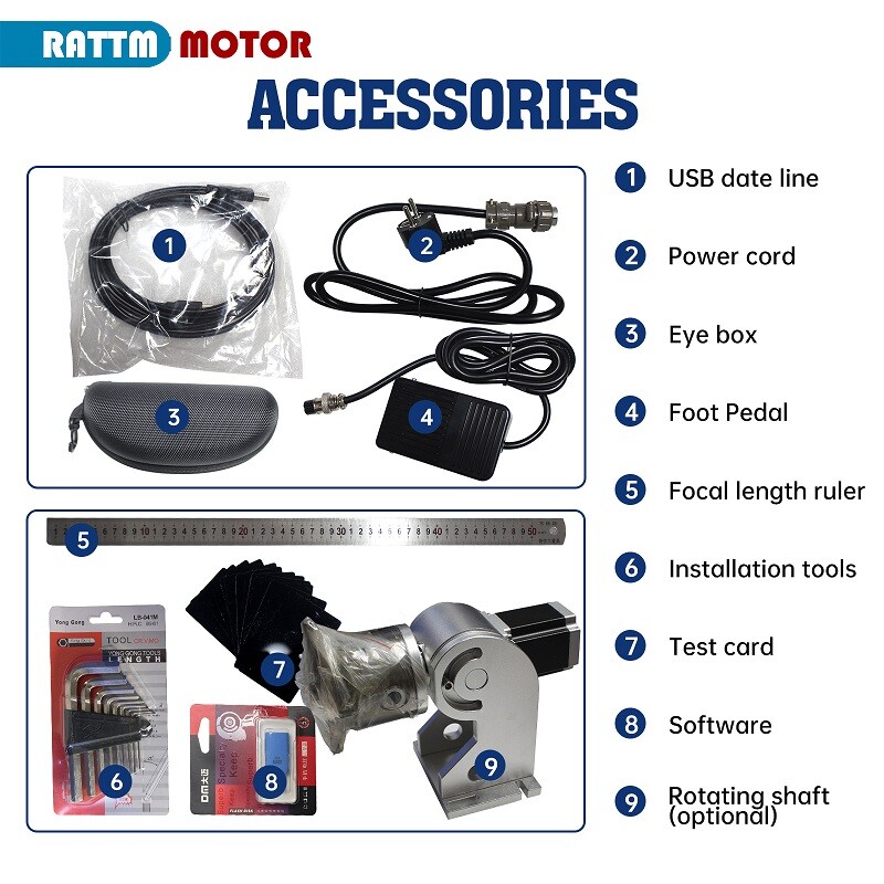 Raycus/JPT M7 MOPA 20W 30W 50W 60W Fiber Laser Marking Machine Engraving Metal