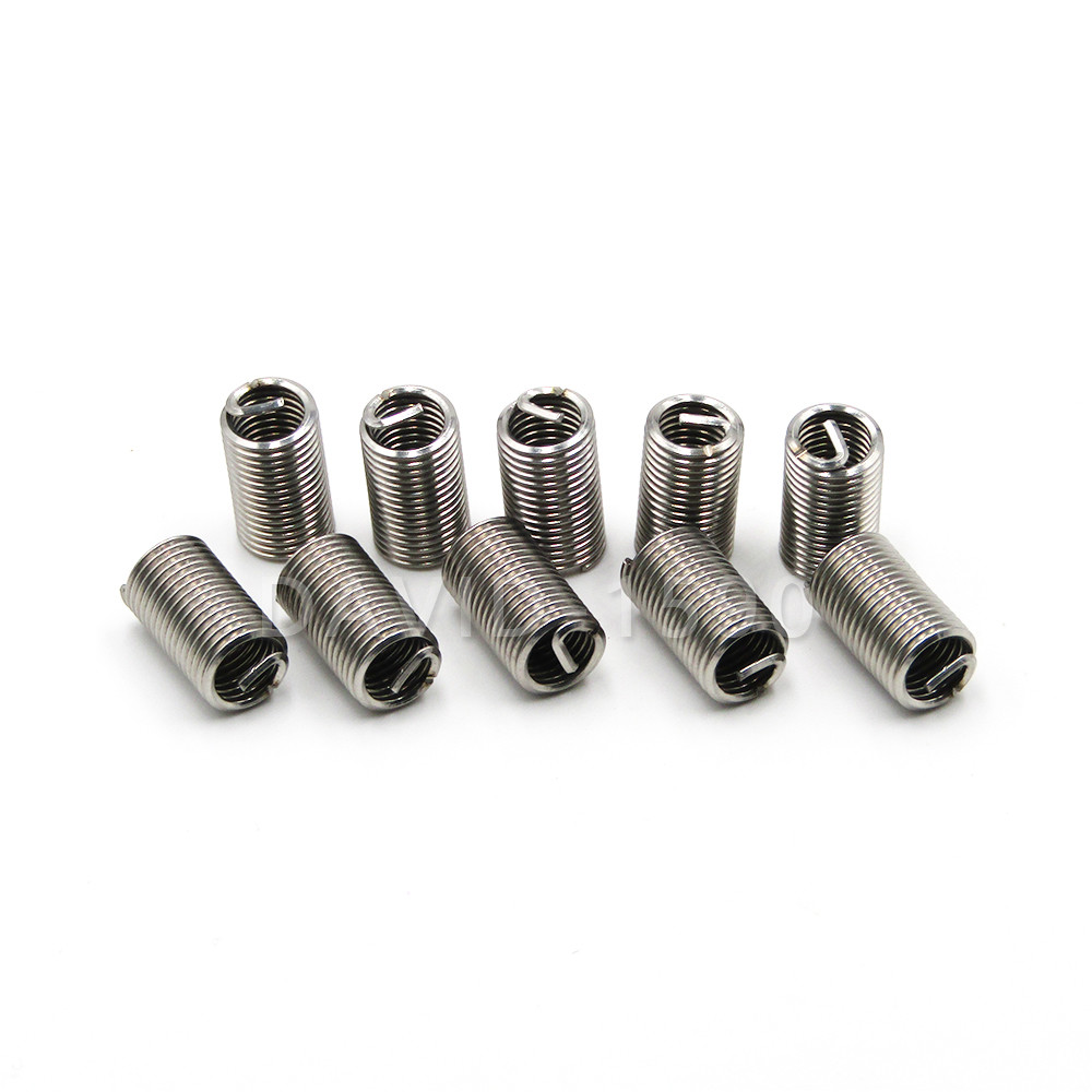 10pcs M8 x 1.25 x 3D Helicoil Insert Wire Thread Insert 304 Stainless Steel