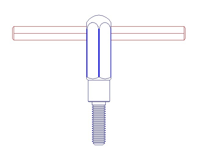 Tee Handle For Quill Lever – Fits Enco, Jet & Grizzly Milling Machines