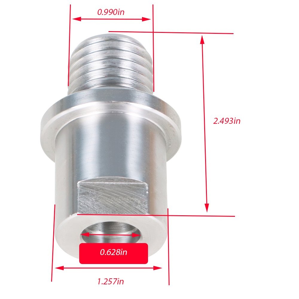 Shopsmith to 1″ x 8tpi Lathe Headstock Spindle Adapter 5/8″ New