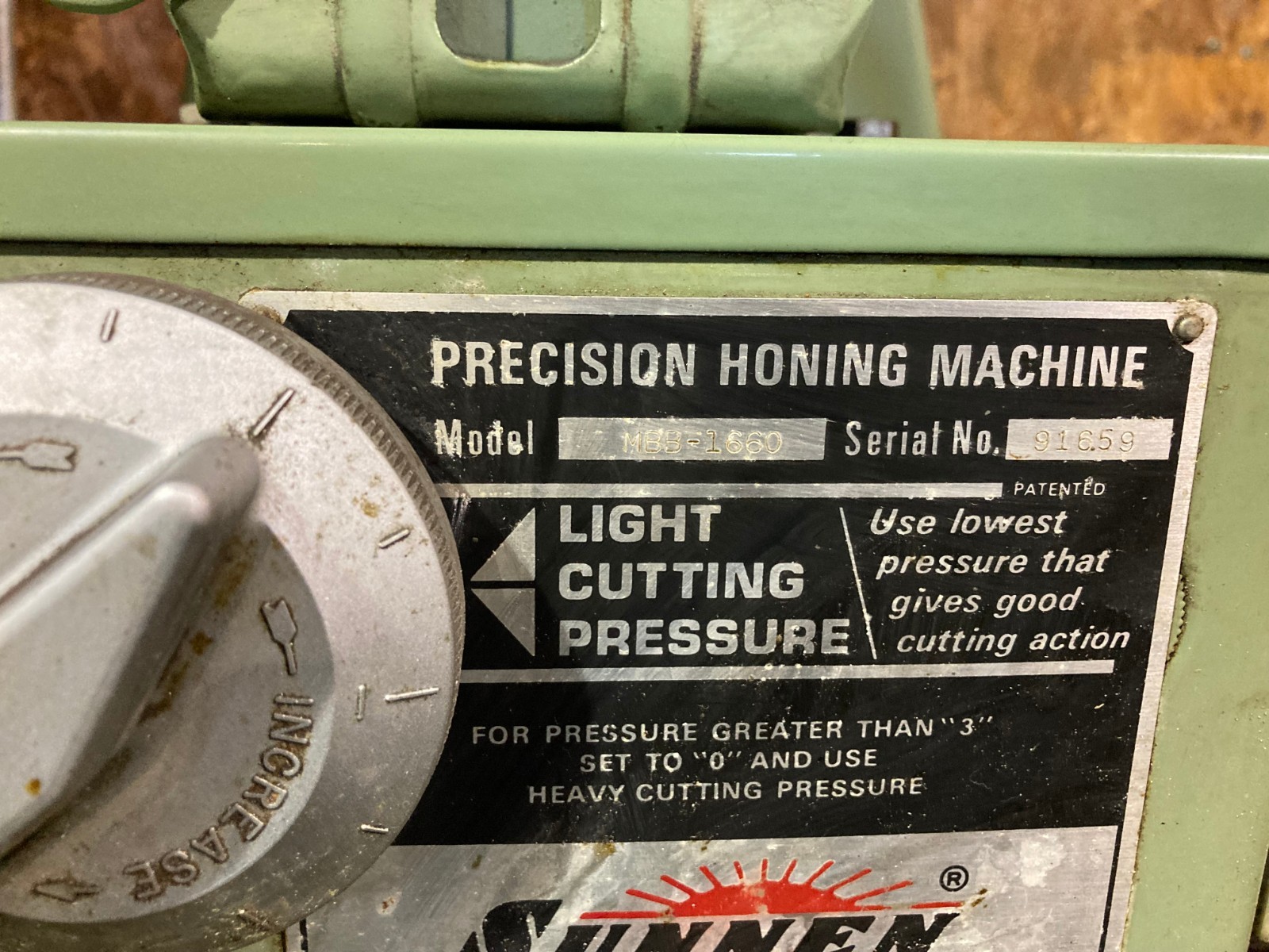 SUNNEN MBB-1660- Honing Machine