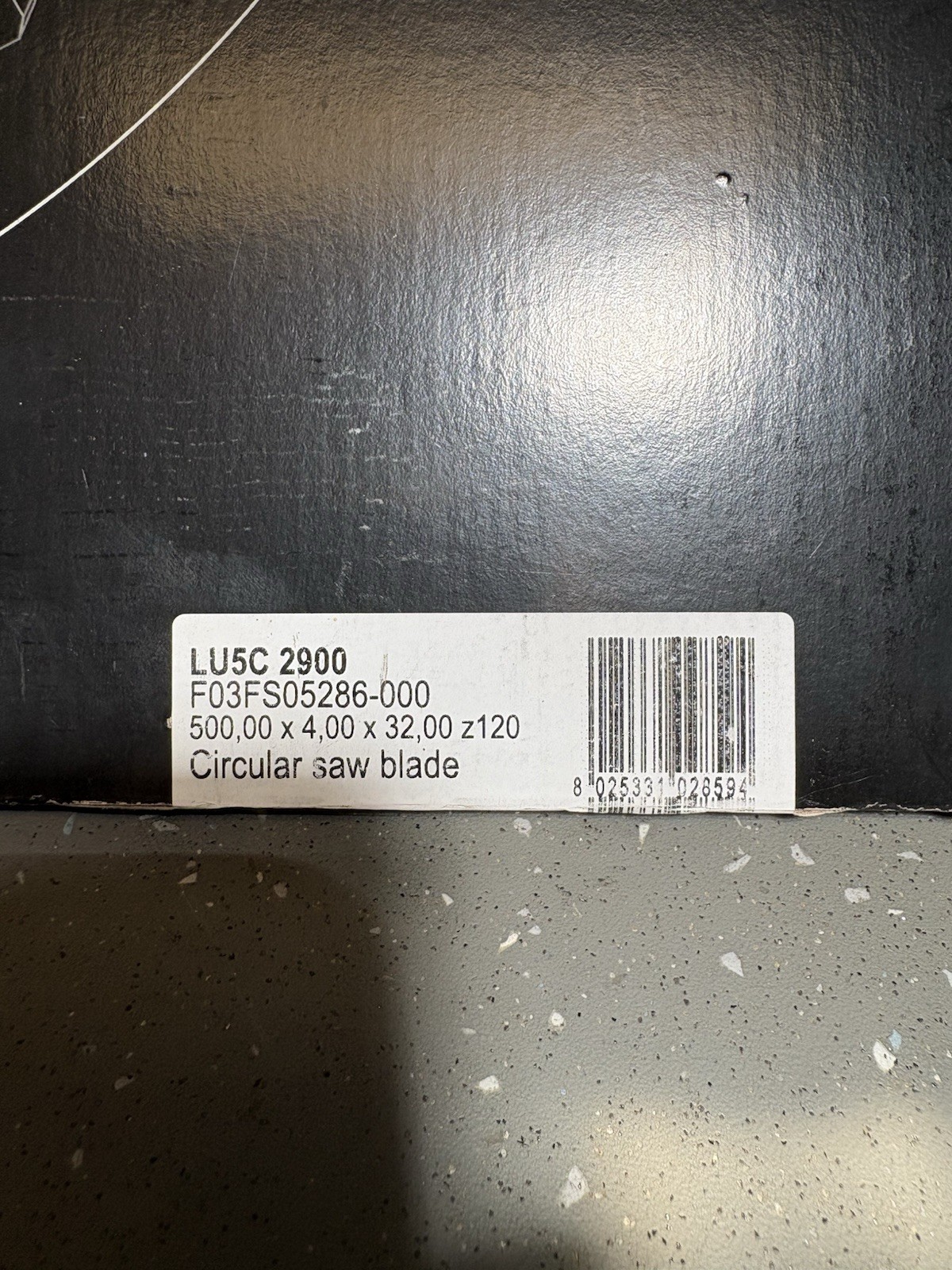 Freud LU5C 2900 500mm x 4.0mm x 32mm Z120 Circular Saw Blade New in Box