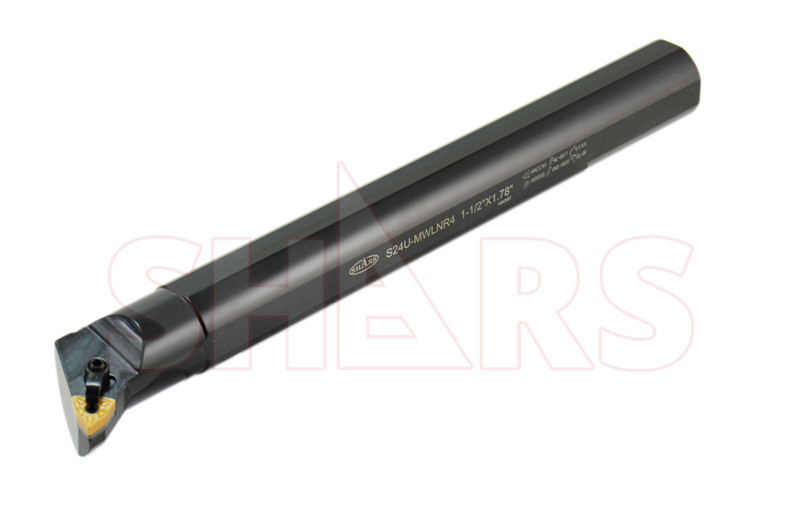 SHARS 1-1/2″ RH MWLN Boring Bar For WNMG Inserts M]