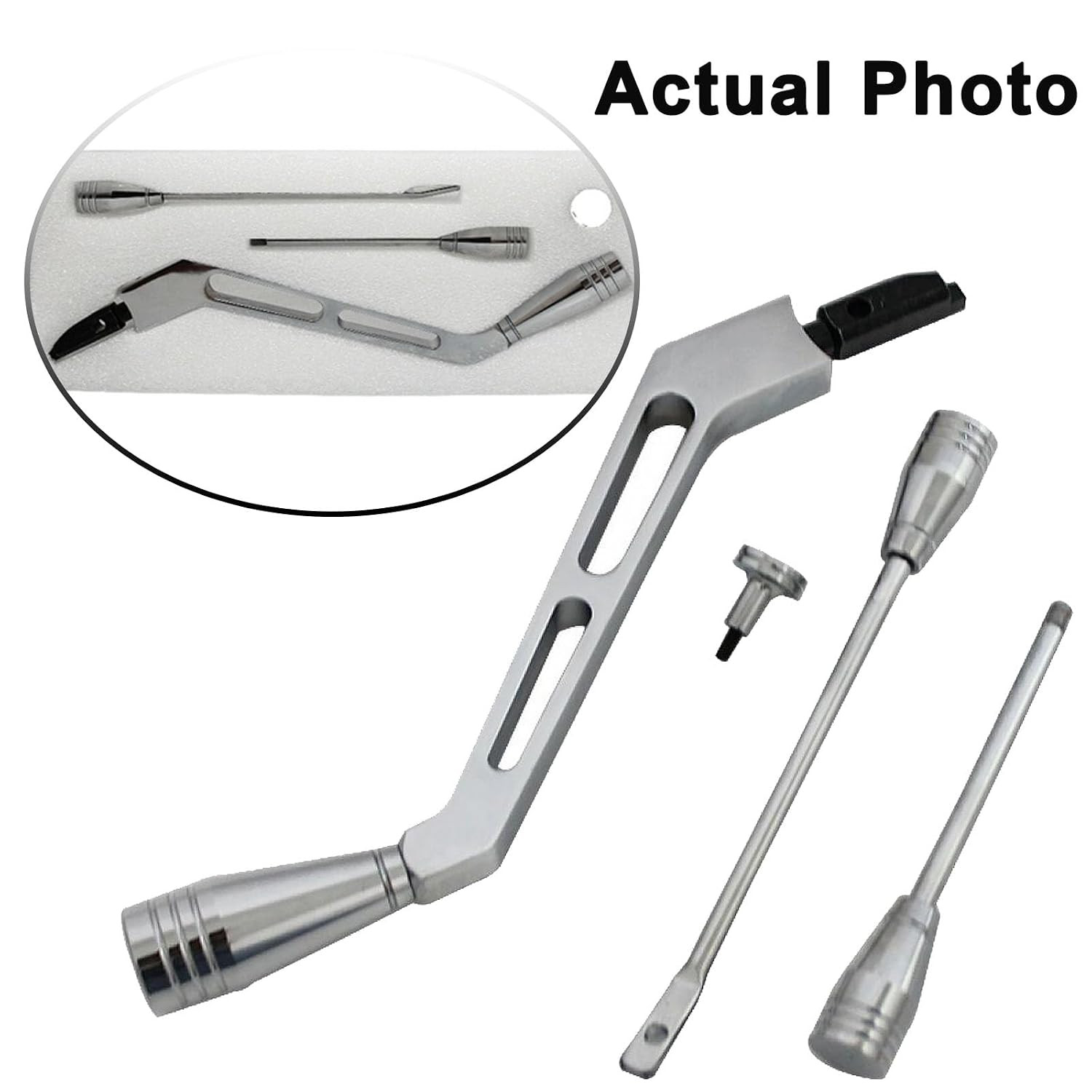 Polished Billet Aluminum Column Shifter Lever,Turn Signal, Lever Hazard Boots &