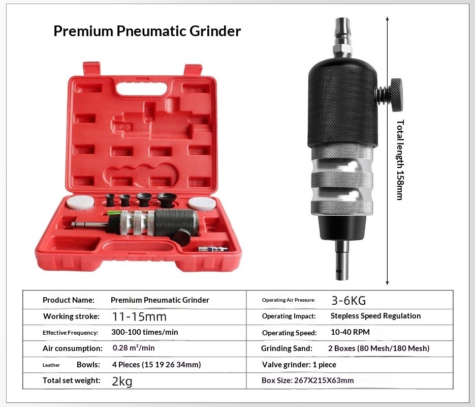 Industrial Grade Pneumatic Valve Lapping Machine Professional Grinding Kit