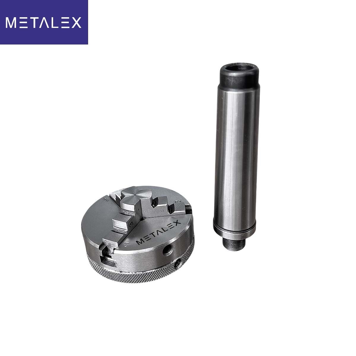 2-1/2″ 3 Jaw 2.5″ Self Centering Mini Small Baby Lathe Chuck Set MT3 Shank Arbor